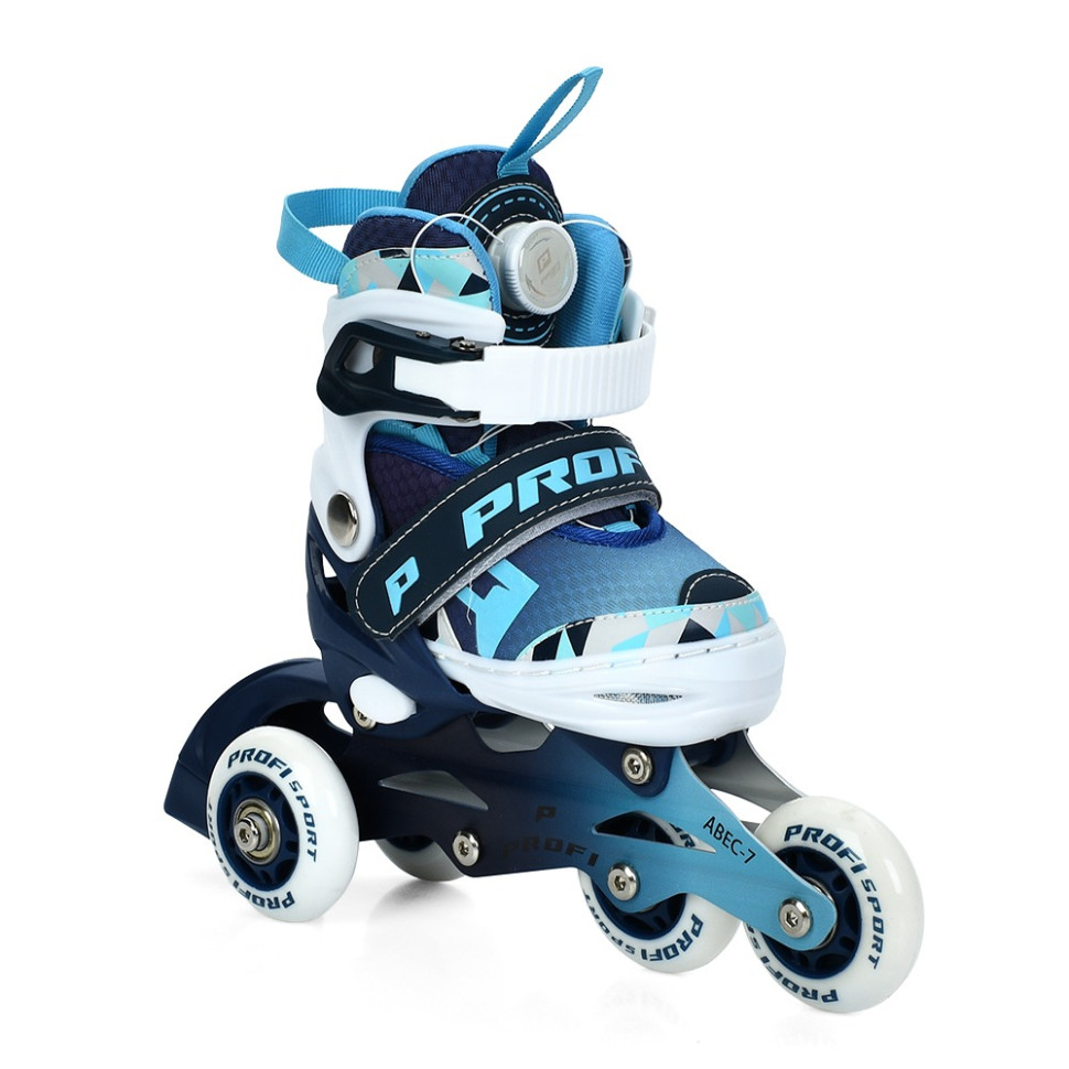 Детские раздвижные ролики A4156-XS-BL, размер 27-30 Детские раздвижные ролики A4156-XS-BL, размер 27-30