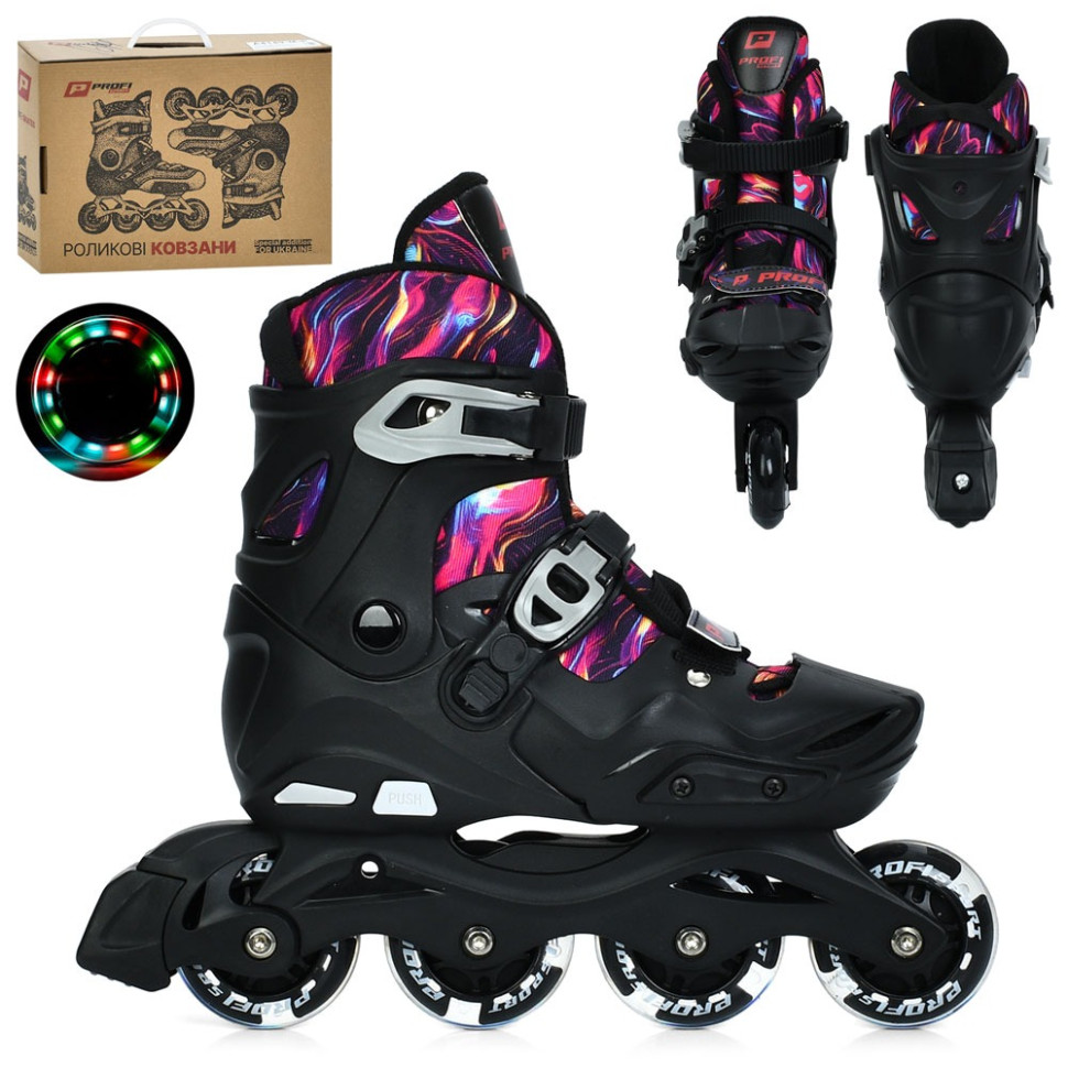 Дитячі розсувні ролики A4159-M-B, розмір 35-38 Дитячі розсувні ролики A4159-M-B, розмір 35-38