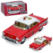 Инерционная машинка 1957 Chevrolet Bel Air(Fire Chirf) Kinsmart KT 5325 W. Изображение №3