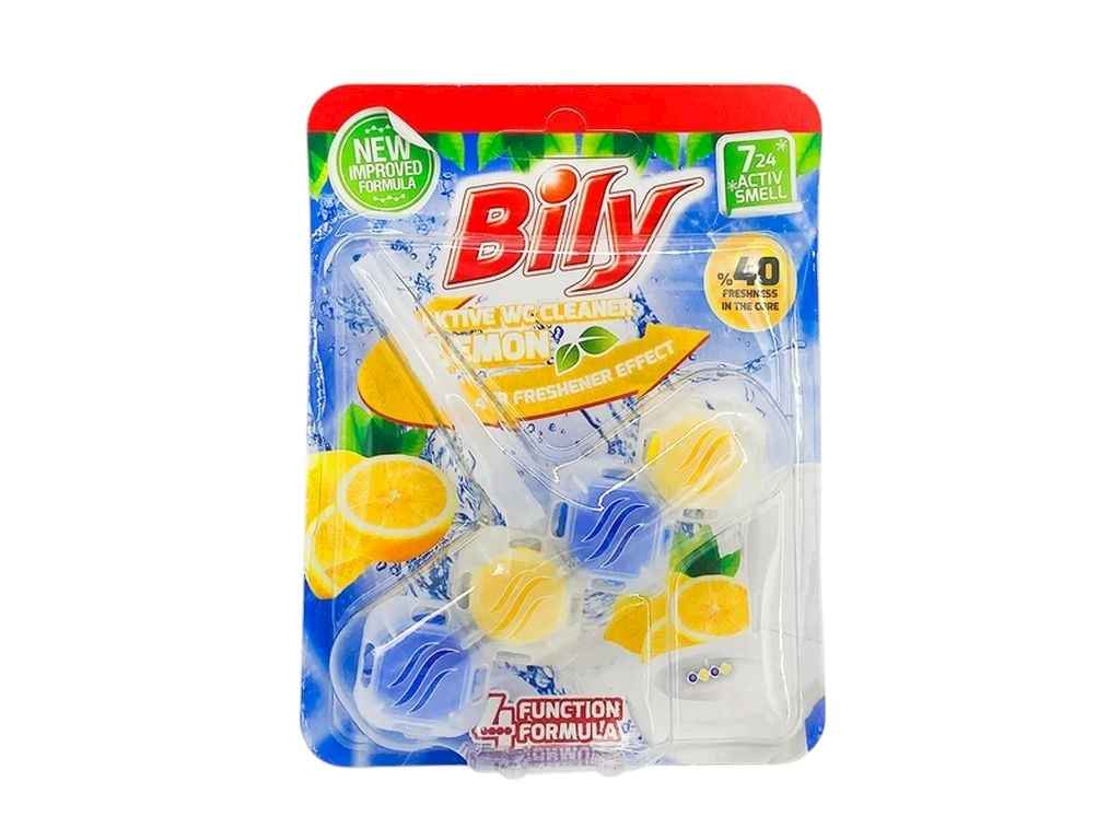 Блок для туалетів DIAMOND 1*50г Лимон ТМ BILY Блок для туалетів DIAMOND 1*50г Лимон ТМ BILY