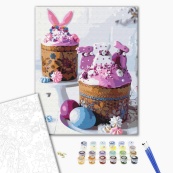 Картина по номерам "Пасхальные пасочки" BS51826, 40х50 см. Изображение №2