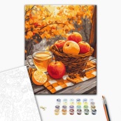 Картина по номерам "Яблоки с корицей" BS54181, 40х50 см. Изображение №2