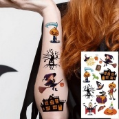 Набір дитячих тимчасових тату "Хелловін" kids-tatto-halloween-set-30. Зображення №3