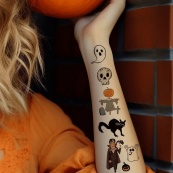 Набір дитячих тимчасових тату "Хелловін" kids-tatto-halloween-set-30. Зображення №6