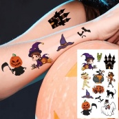 Набір дитячих тимчасових тату "Хелловін" kids-tatto-halloween-set-30. Зображення №7