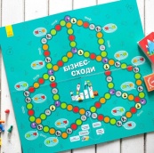 Настольная игра "Бизнес-лестница" РЛ902037У кубик, 5 фишек игроков. Изображение №3