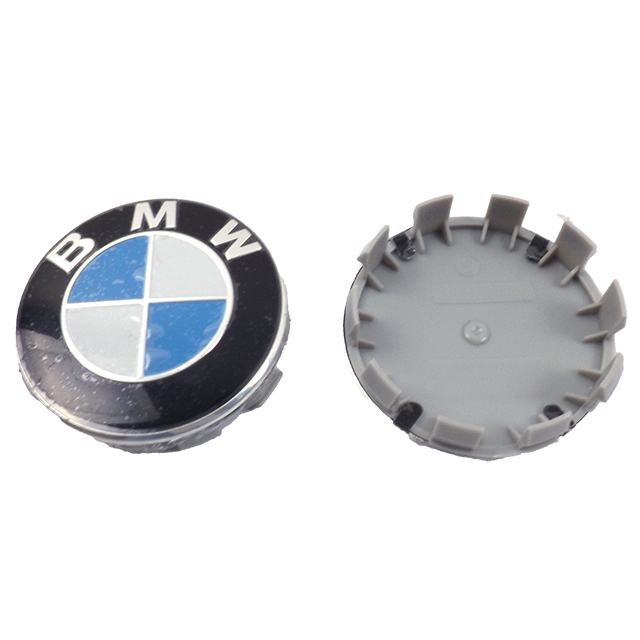 Ковпачки на титани "BMW" (68/65мм) чорний (3613 6783536) синій/білий Ковпачки на титани "BMW" (68/65мм) чорний (3613 6783536) синій/білий