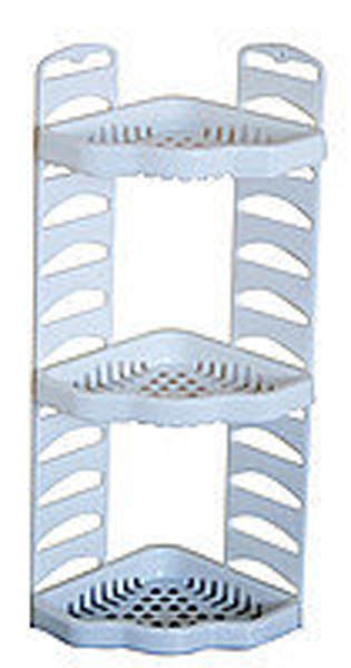 Полиця для ванної кутова РОСА, колір білий ПОЛІМЕРАГРО Полиця для ванної кутова РОСА, колір білий ПОЛІМЕРАГРО