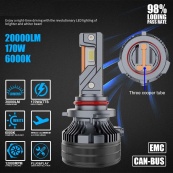 Лампа LED H1 радіатор+кулер 180W/20000Lm/6000K 3570 Chip 9-18V "T80" 12 міс. гарантії. Изображение №9 Лампа LED H1 радіатор+кулер 180W/20000Lm/6000K 3570 Chip 9-18V "T80" 12 міс. гарантії. Изображение №9