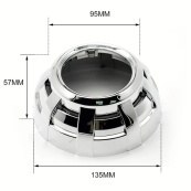 Маска під лінзу Sigma 3" Z112 Хром (2шт). Изображение №2