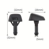 Форсунка на капот "засувка" віяло /пряма /Volvo (E57). Зображення №2