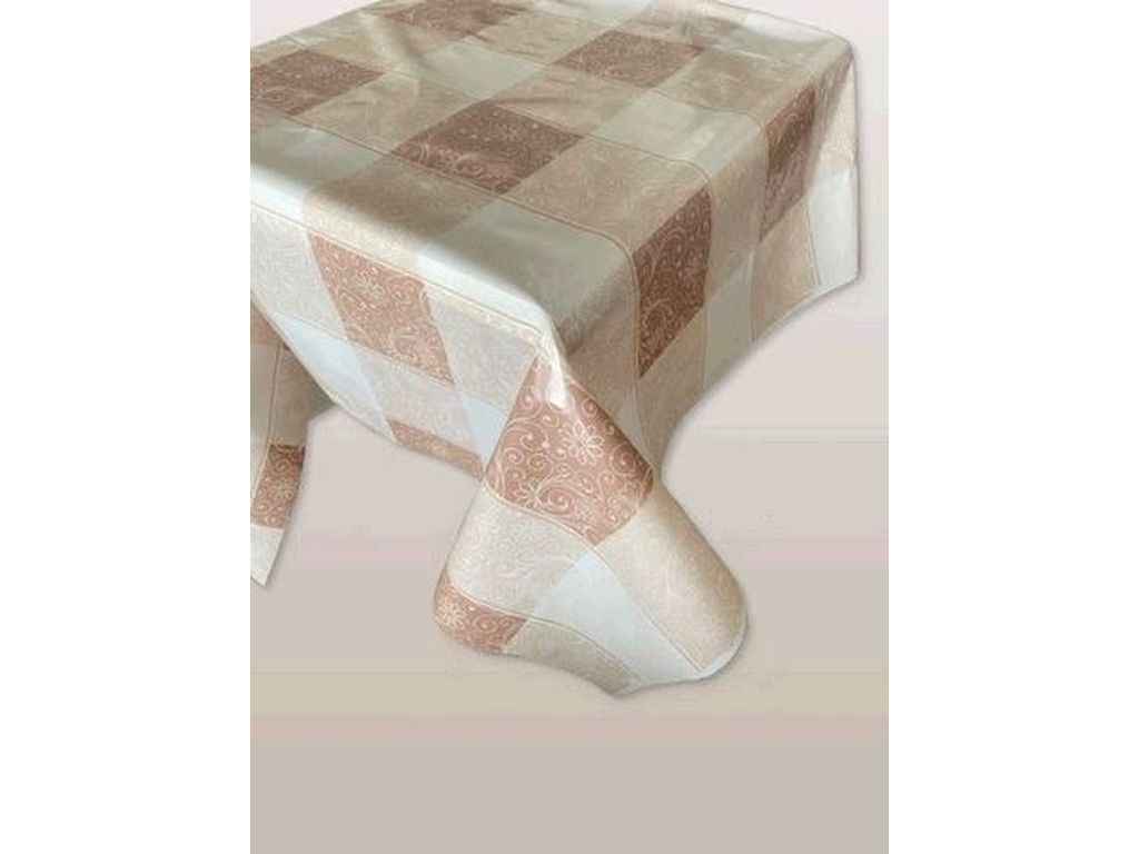 Скатертини в рулоні ПЕ Брален з підложкою 1,35мх30м Плитка кава ТМ Selena-Bralen Скатертини в рулоні ПЕ Брален з підложкою 1,35мх30м Плитка кава ТМ Selena-Bralen