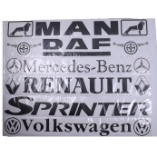 Наліпка лобове скло чорна 135*1000 "SPRINTER" Напис - Плотерна чорна. Изображение №2