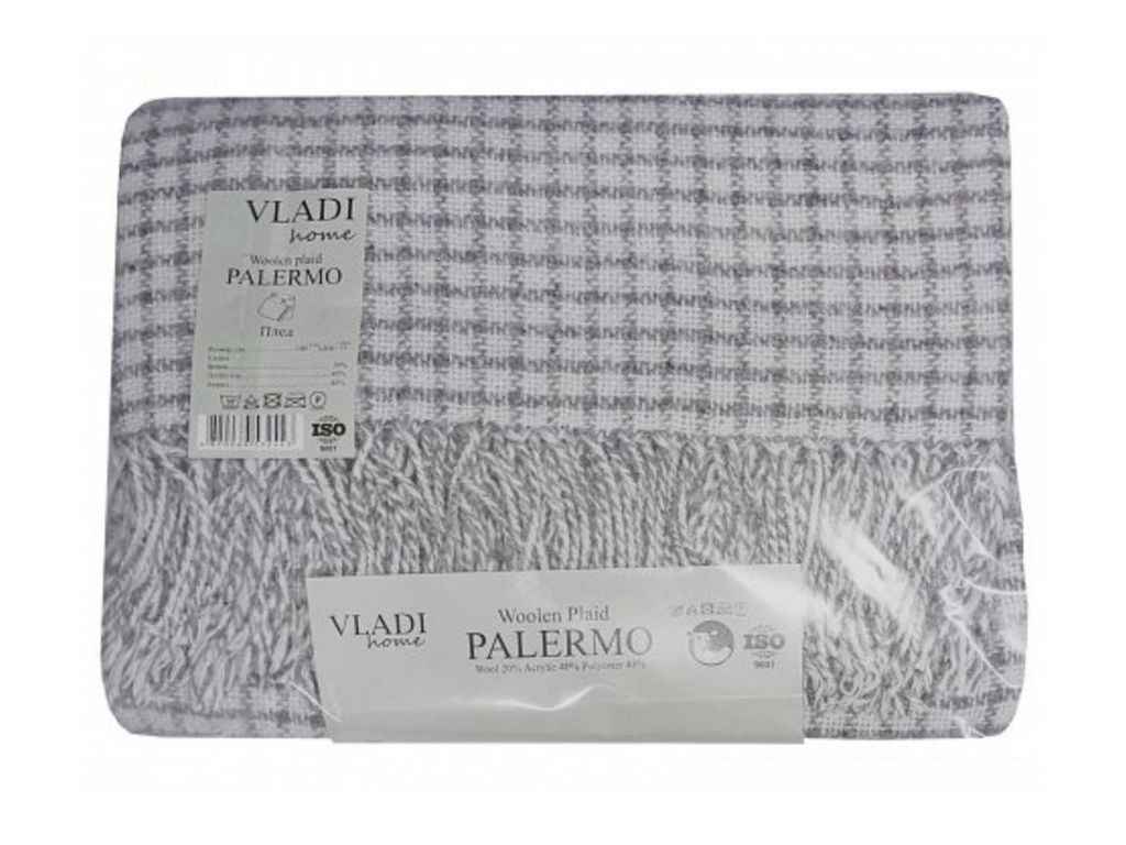 Плед 170*210 Palermo білий дим VELIA ТМ VLADI Плед 170*210 Palermo білий дим VELIA ТМ VLADI