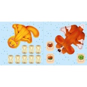 Розвиваюча книжка Пограй-но в театр "Хто що їсть?" 801005 з відео інструкцією. Зображення №2 Розвиваюча книжка Пограй-но в театр "Хто що їсть?" 801005 з відео інструкцією. Зображення №2