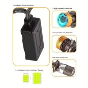 Лампа LED Міні Лінзи H4 D35мм 160/170w 17000/18000Lm 6000K 3570 Chip 12V "F60". Изображение №3