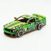 Деревянный 3D конструктор Mustang GT Puz-00640, 162 детали. Изображение №3