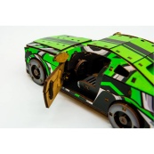 Деревянный 3D конструктор Mustang GT Puz-00640, 162 детали. Изображение №5