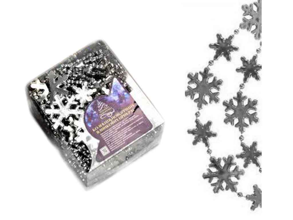 Намисто декоративне 31мм*4.5м срібло ТМ STENSON Намисто декоративне 31мм*4.5м срібло ТМ STENSON