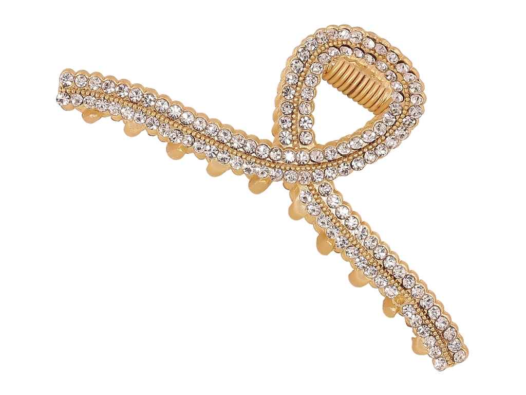 Заколка-краб 7см метал «Петелька зі стразами» (289541) ТМ XUPING Заколка-краб 7см метал «Петелька зі стразами» (289541) ТМ XUPING