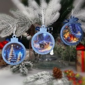 Творчий набір для створення 3-х ялинкових прикрас "Fairytale Christmas" FDCKW-051. Зображення №3