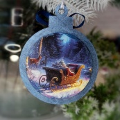 Творчий набір для створення 3-х ялинкових прикрас "Fairytale Christmas" FDCKW-051. Зображення №5