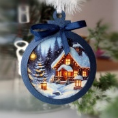Творчий набір для створення 3-х ялинкових прикрас "Fairytale Christmas" FDCKW-051. Зображення №8