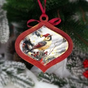 Творчий набір для створення 3-х ялинкових прикрас "Vintage Christmas" FDCKW-053. Зображення №5
