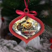 Творчий набір для створення 3-х ялинкових прикрас "Vintage Christmas" FDCKW-053. Зображення №6