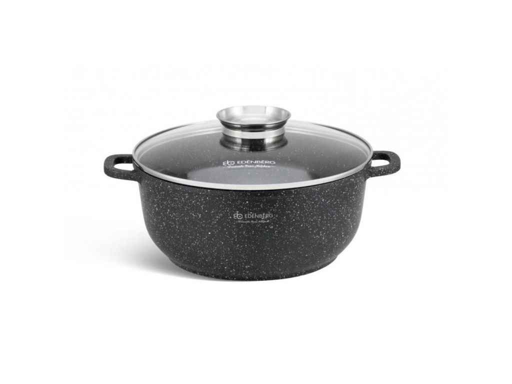 Казан 3,3л круглий, мармурове покриття 22см ТМ EDENBERG Казан 3,3л круглий, мармурове покриття 22см ТМ EDENBERG
