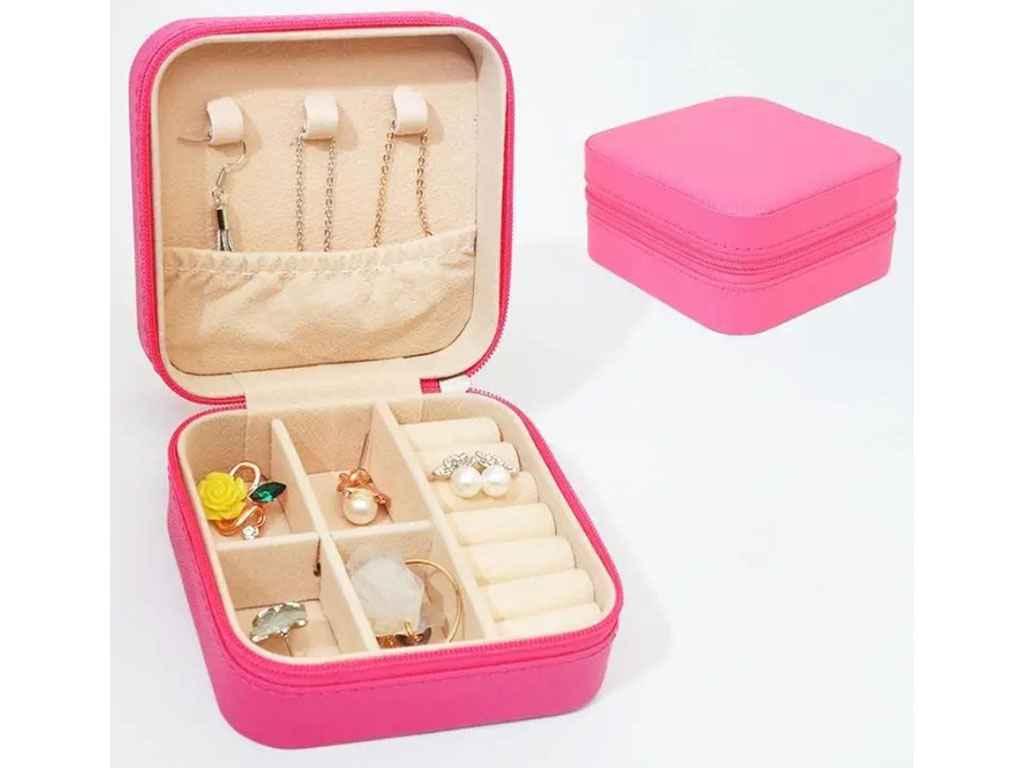 Скринька 10*10*5см кораловий для зберігання ювелірних виробів арт.SM004-6 ТМ КИТАЙ Скринька 10*10*5см кораловий для зберігання ювелірних виробів арт.SM004-6 ТМ КИТАЙ