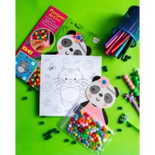 Набор для творчества Панда Pompon Art 10100691, 100 помпонов и раскраска. Изображение №2 Набор для творчества Панда Pompon Art 10100691, 100 помпонов и раскраска. Изображение №2