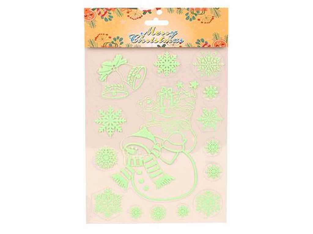 Наліпки для вікон 16*25см Christmas R33929/7 ТМ STENSON Наліпки для вікон 16*25см Christmas R33929/7 ТМ STENSON