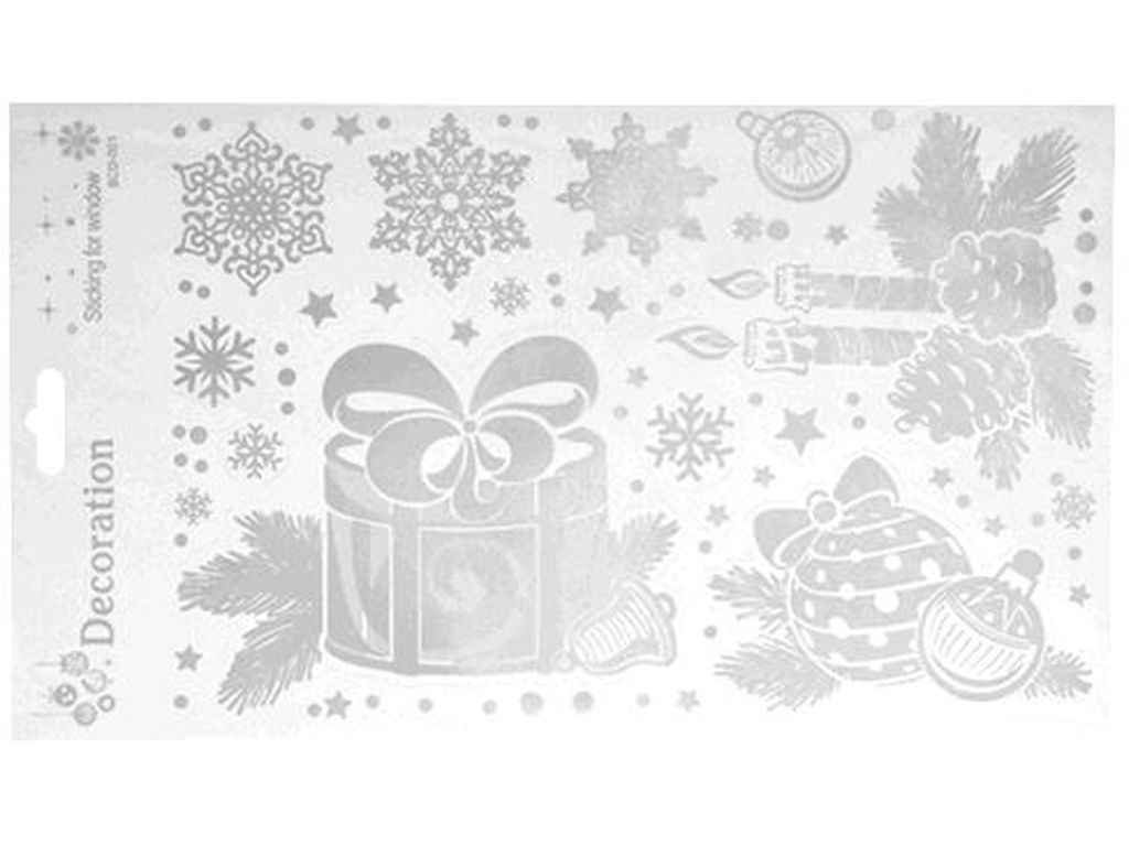 Наліпки для вікон 19*32см Winter R33928/5 ТМ STENSON Наліпки для вікон 19*32см Winter R33928/5 ТМ STENSON