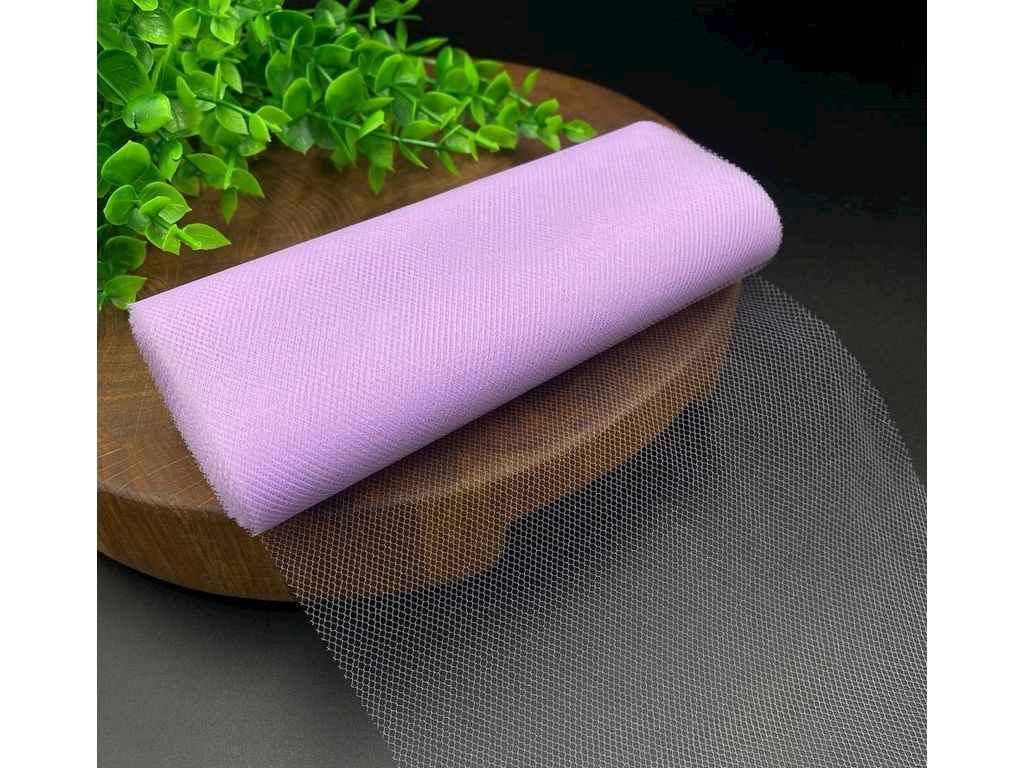 Фатин однотонний ширина 15см 8м Бузковий (КМ-1023) ТМКИТАЙ Фатин однотонний ширина 15см 8м Бузковий (КМ-1023) ТМКИТАЙ