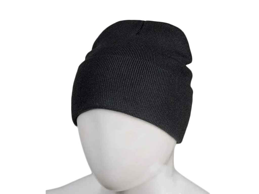 Шапка базова подвійна з відворотом чорний ТМ Fero Шапка базова подвійна з відворотом чорний ТМ Fero