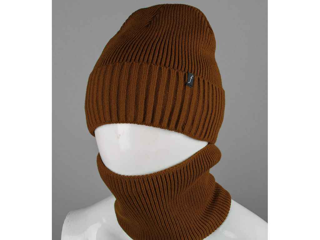 Комплект мокко шапкабаф арт.230701 р.Універсальний ТМ FERO Комплект мокко шапкабаф арт.230701 р.Універсальний ТМ FERO