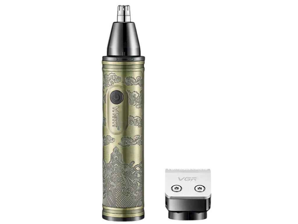 Тример 5Вт Акумулятор VGR 2 в 1 V-618, 2 насадки - триммер, для носа ТМ VGR Тример 5Вт Акумулятор VGR 2 в 1 V-618, 2 насадки - триммер, для носа ТМ VGR