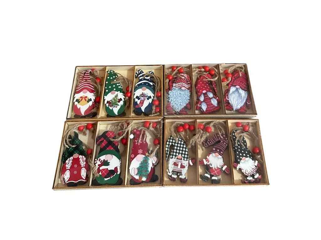 Фігурка-підвіска новорічна Wooden 9шт/уп R96364 ТМ STENSON Фігурка-підвіска новорічна Wooden 9шт/уп R96364 ТМ STENSON