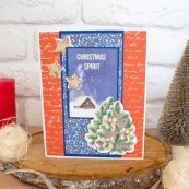 Набор для создания 3-х рождественских открыток "Awaiting Christmas" FDGCK-036. Изображение №4