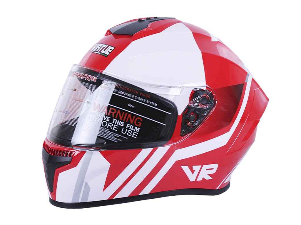 Шолом-інтеграл MD-813 HM-116 червоний з білим р.M ТМVIRTUE Шолом-інтеграл MD-813 HM-116 червоний з білим р.M ТМVIRTUE