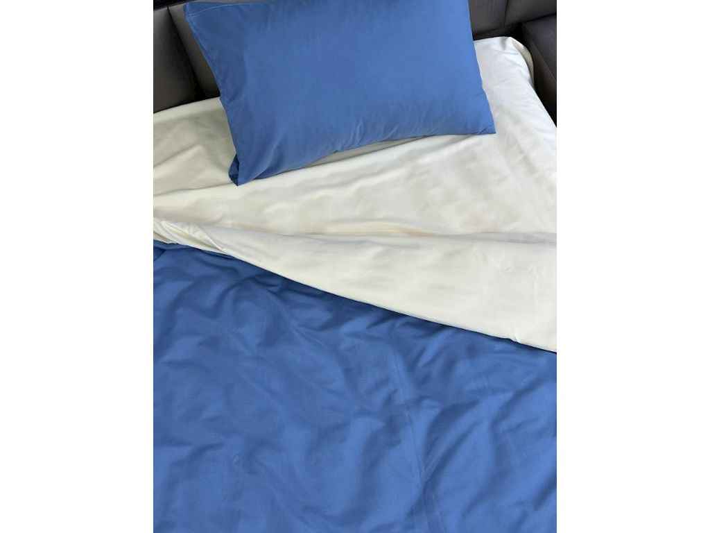 Комплект постільної білизни 1,5-х сп 12-0812 Alabaster Gleam / 15-4707 Blue Haze (1н 57) мікрофібра ТМ ARCLOUD Комплект постільної білизни 1,5-х сп 12-0812 Alabaster Gleam / 15-4707 Blue Haze (1н 57) мікрофібра ТМ ARCLOUD