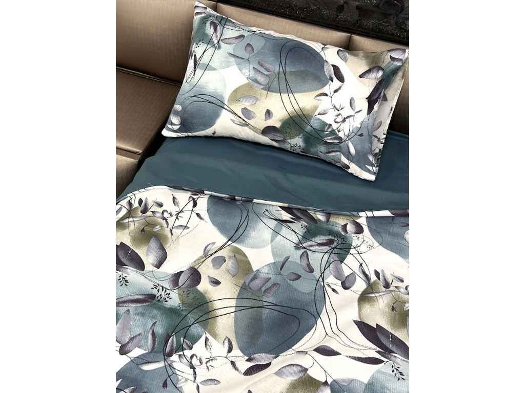 Комплект постільної білизни 1,5-х сп Printed 10059-11 80г/м2 CLOSED 19-4227 Indian Teal мікрофібра ТМ ARCLOUD Комплект постільної білизни 1,5-х сп Printed 10059-11 80г/м2 CLOSED 19-4227 Indian Teal мікрофібра ТМ ARCLOUD