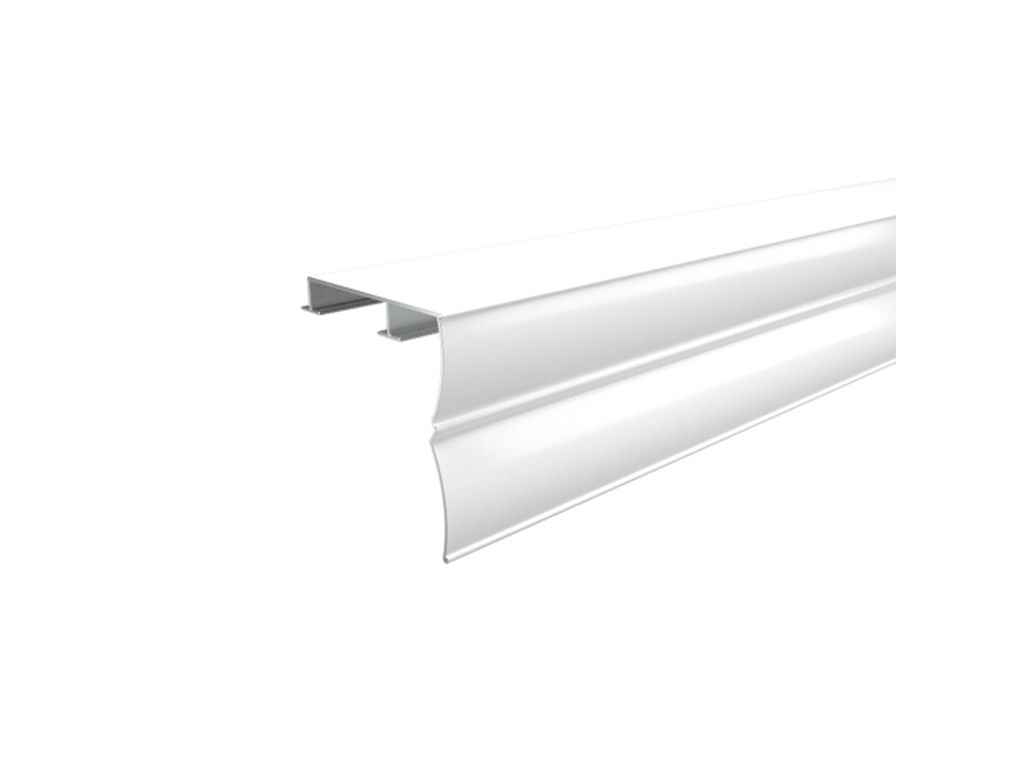 Карниз алюмінєвий 2,5м білий ПАС-2445 43х45 матовий (комплект) ТМ ALUPRO Карниз алюмінєвий 2,5м білий ПАС-2445 43х45 матовий (комплект) ТМ ALUPRO