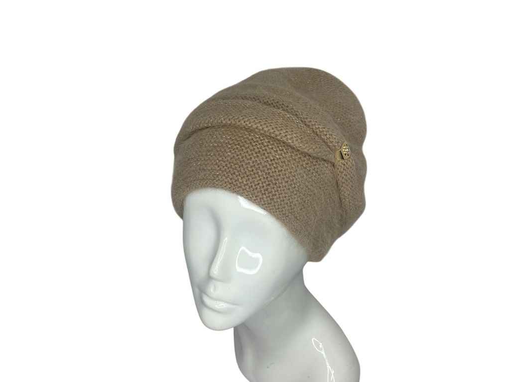 Шапка бежевий жіноча Джуна р.Універсальний ТМ ЛИРУС Шапка бежевий жіноча Джуна р.Універсальний ТМ ЛИРУС