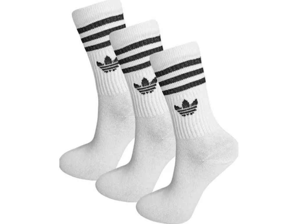 Шкарпетки 704 WS висока гумка в смужку Adidas р.36-40 12пар білий ТМ Житомир Шкарпетки 704 WS висока гумка в смужку Adidas р.36-40 12пар білий ТМ Житомир