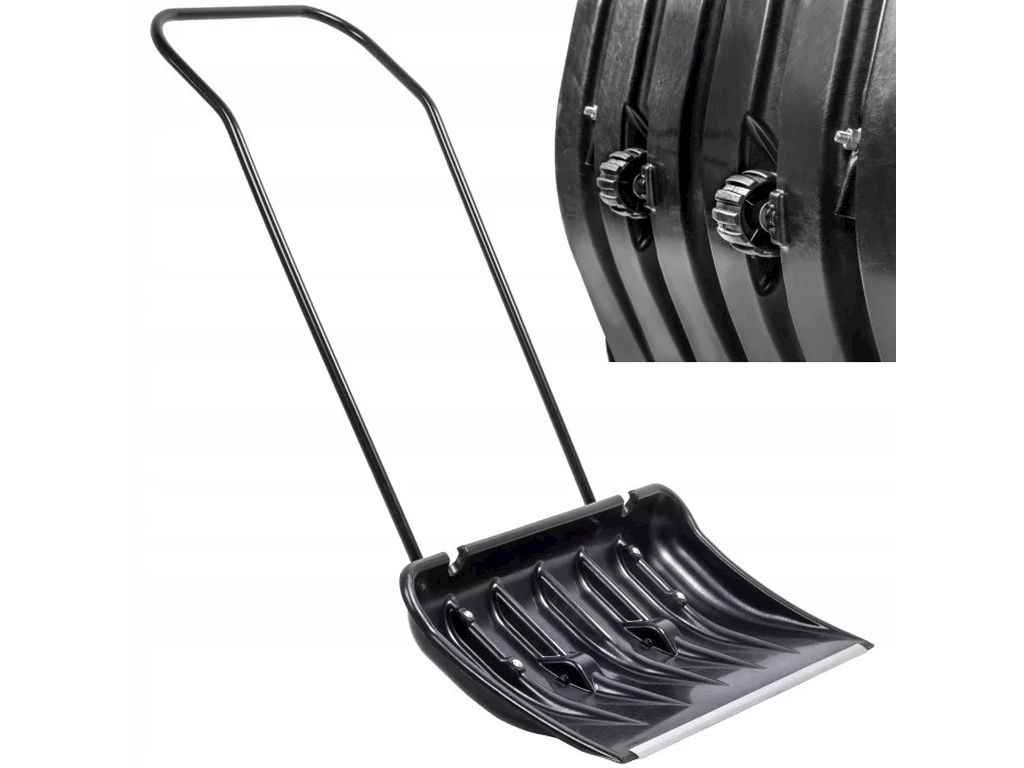 Лопата снігоприбиральна пластик, широка 800х450 чорна з алюмінієвою накладкой та ручкою, арт.3746 ТМ Mann Лопата снігоприбиральна пластик, широка 800х450 чорна з алюмінієвою накладкой та ручкою, арт.3746 ТМ Mann