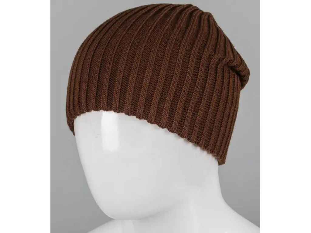 Шапка жіноча пряма арт.250755 коричневий ТМ FERO Шапка жіноча пряма арт.250755 коричневий ТМ FERO