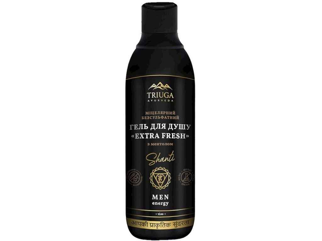 Гель для душу 550мл Міцелярний «EXTRA FRESH» з ментолом ТМ Triuga Гель для душу 550мл Міцелярний «EXTRA FRESH» з ментолом ТМ Triuga
