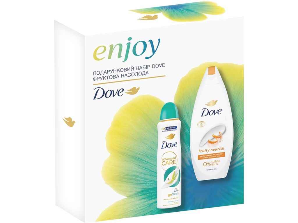 Набір подарунковий для жiнок Dove Фруктова Насолода ТМ DOVE Набір подарунковий для жiнок Dove Фруктова Насолода ТМ DOVE